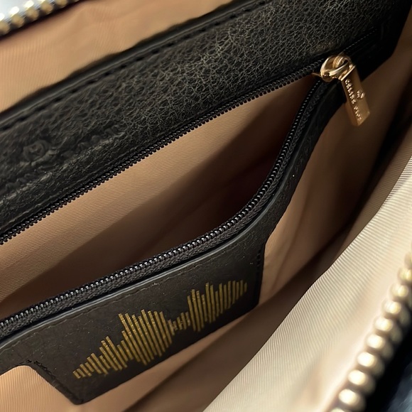 Women’s Celine Dion Black Leather Shoulder Purse Crossbody Purse Evening Clutch - Picture 4 of 14